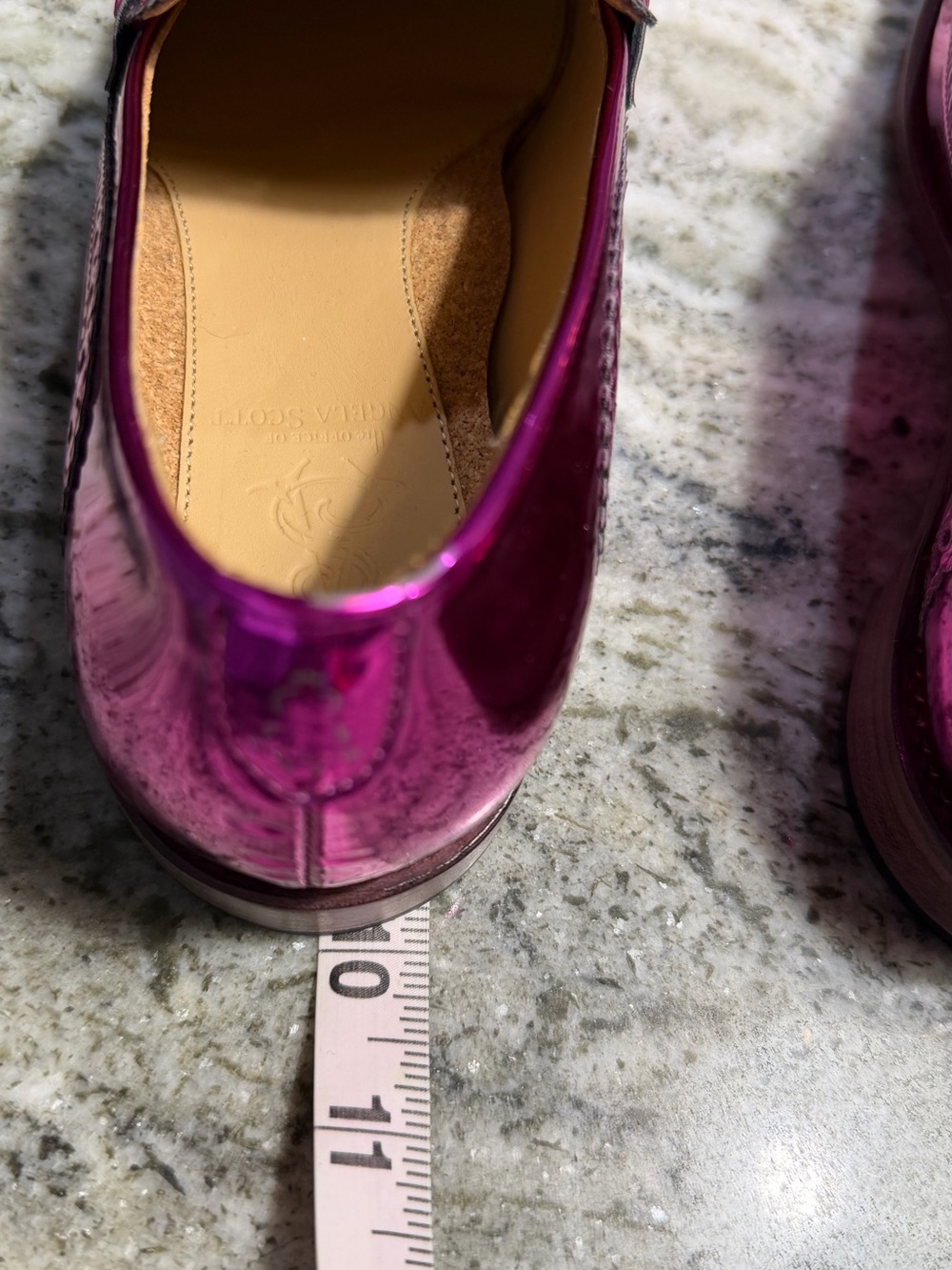 The Office of Angela Scott Ms Charlotte Magenta Loafers Pink Loafers NIB - Picture 11 of 17